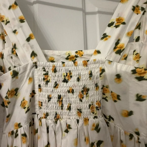 J.Crew size 2 square neck midi dress in budding rose print - Picture 5 of 6